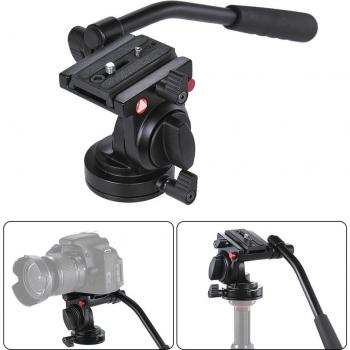 Cabezal de bola para trípode con empuñadura, compatible con cámaras Canon y Nikon
