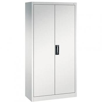 C+P Akten-Garderobenschrank „Acurado“ – Drehtür, Lichtgrauer Korpus, 1,95 m hoch