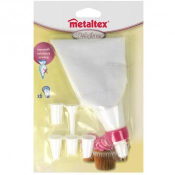 Manga repostería Metaltex, Multicolor, 3.5 x 14.5 x 22.7 cm