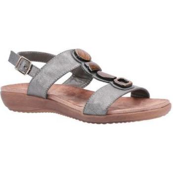 Fleet & Foster Damen Sandalen in Beige mit rosa Schnalle 8 UK