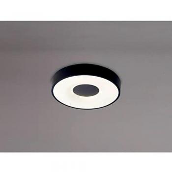Plafonnier noir 2500lm Ø 38 cm