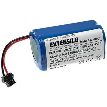 Extensilo Li-Ion Akku 3400 mAh für Eufy RoboVac G35+, G40 Hybrid+, R500