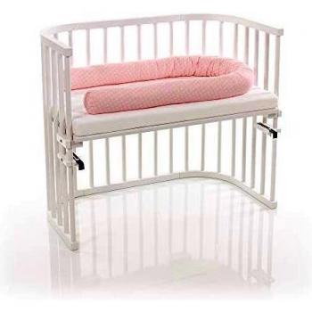 Babybay Nestchenschlange rosa Sterne weiß 180 cm