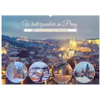 Drachenkind-Fotografie, Drachenkind-Fotografie: Winterzauber in Prag (Wandkalender 2025 DIN A2 quer), CALVENDO Monatskalender