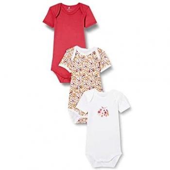 Name It NBFBODY 3P SS Vino Rosa Fiore Noos Body, 1 Mese Bimba