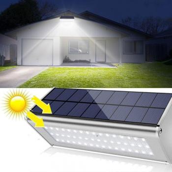 Lampara Solares 48LED Sensor de Presencia para Exteriores
