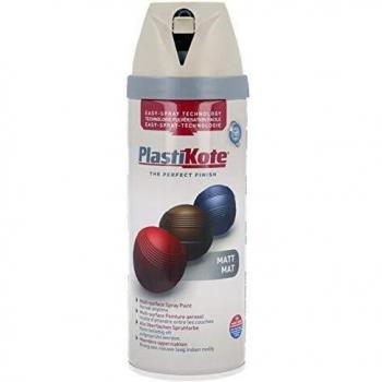 Plastikote Premium Matt Aerosol Spray Paint French Grey 400ml