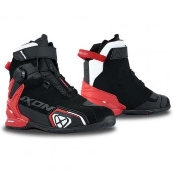 Ixon Bull 2 Chaussures de moto imperméables Noir Blanc Rouge 42