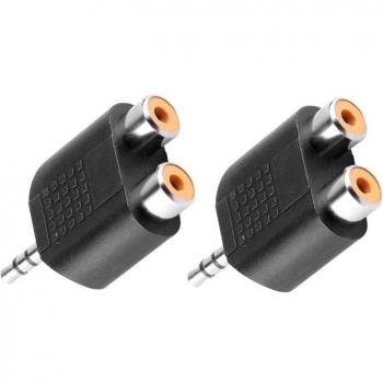 3.5mm Male to 2 RCA Female Y Cable