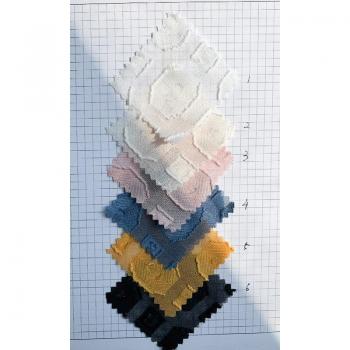Jacquard Chiffon Fabric with Geometric Pattern
