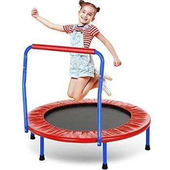 Mini-Trampoline 91 cm für Kinder – ANCHEER, klappbar, Fitness‑Trampolin