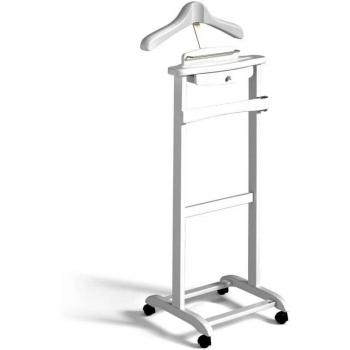 Perchero Galán Clásico 353 en Blanco Lacado – 110 × 47 × 35 cm