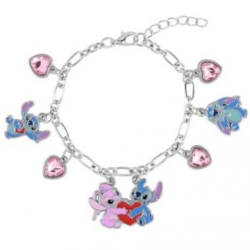 Pulsera Estilo Stitch + Ángel – Tamaño Unisex