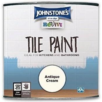 750ml Paint for Tiles in Antique Cream, Johnstone's Revive Kitchen and Bathroom Range
