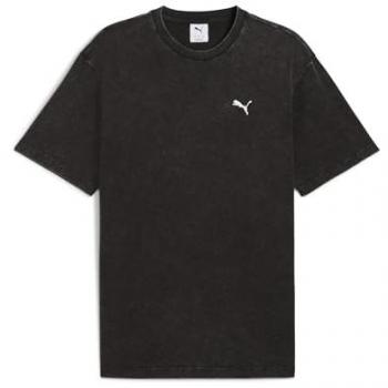 Maglia A Maniche Corte Ess Elevated Wash Relaxed Fit Puma Black XL