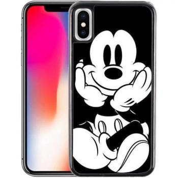 Cover iPhone X Mickey Nera e Bianca