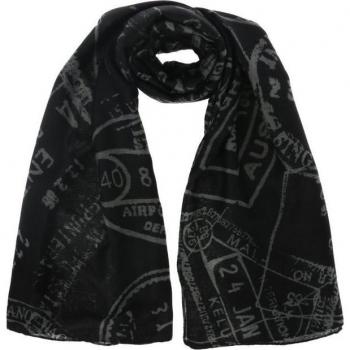 Alviero Martini 1a Classe, Black Fashion Scarf for Women