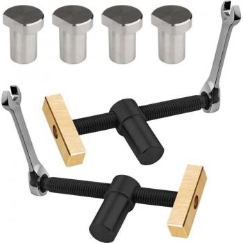 BenchMaster Duo Vises – 4 Dogs, 20 mm Carpenter’s Clamp, Desk Clip