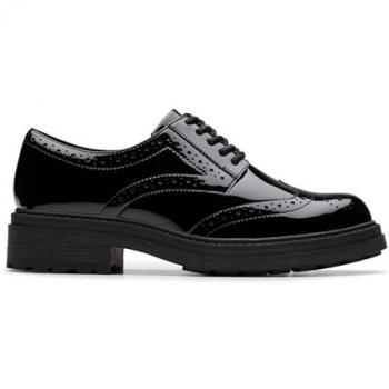 Women’s Orinoco 3 Black Patent Trouser Shoes – Size 3, Standard Fit