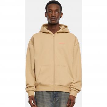 Felpa Mister Tee Beige Con Cappuccio Ultra Heavy L