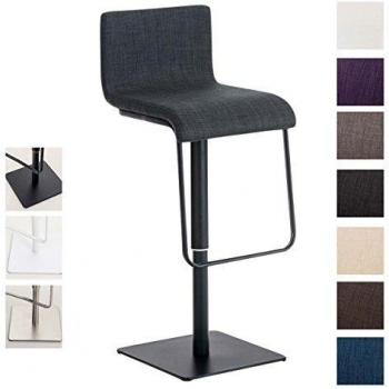 Thekenhocker Limon, Stoffbezug, schwarz