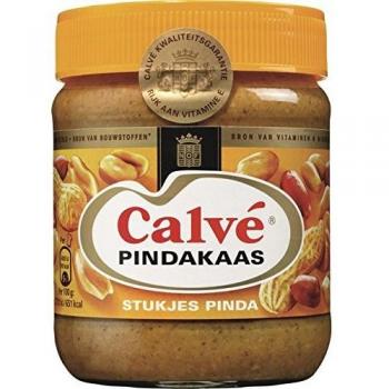 Calvé 3‑X Erdnussbutter mit Nussstücken – 350 g