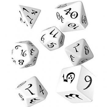 Seven-Color Classic Dice Collection – White Edition