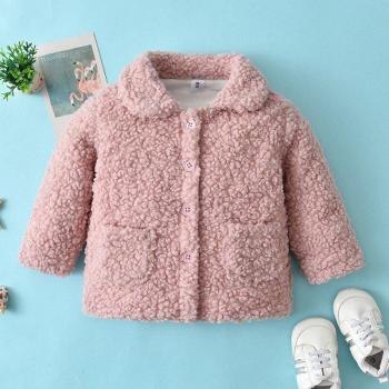 Abrigo Coqueto para Niñas en Temporada Otoño-Invierno