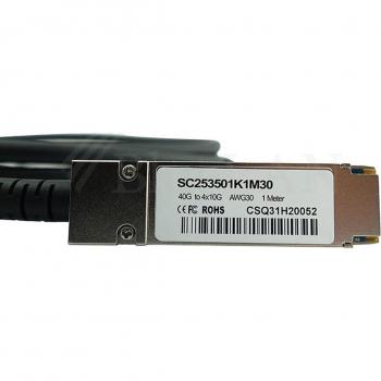 Cavo DAC Qsfp 4xSFP+ Arancione 3m BlueOptics