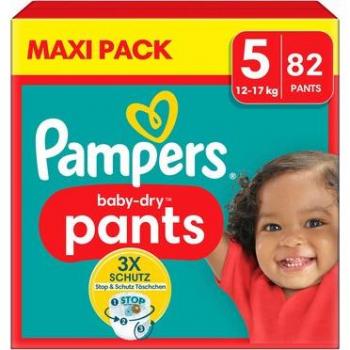 Pampers Baby‑Dry 82er Pack – Größe 5 für 12–17 kg