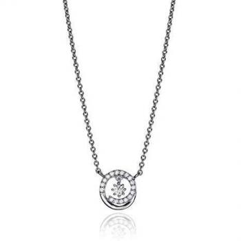 Viceroy Jewells Collar Mujer Aro Espiral Circonitas Plata Ley 925