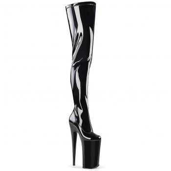 Bottes Pleaser Beyond 4000 blk stretch pat/blk UK 9/EU 42/US 12