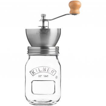 Kilner Coffee Grinder Set & Screw Top Storage Jar 0.5 Litre (0025.785)