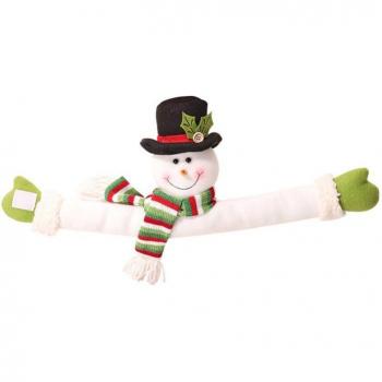 Support de Rideau de Noël Père Noël/Bonhomme de Neige/Élan
