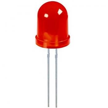 Kingbright JL 10 Wired Red Circular LED 10mm 100mcd 60° 20mA 2V