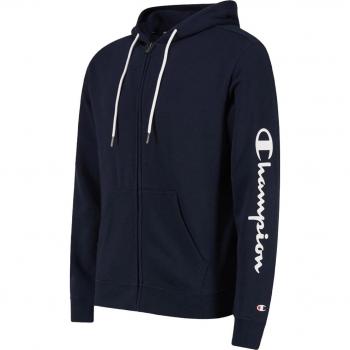 Sudadera de Hombre Champion con Capucha y Cierre Completo, Color Azul Marino