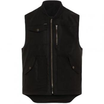 Rokker Ranger Vest 2 – Gilet de moto noir, taille 2XL