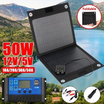 Cargador Solar Plegable con USB 30W