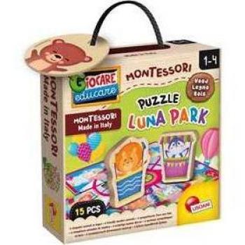 Lisciani Montessori Baby Legno Puzzle Luna Park