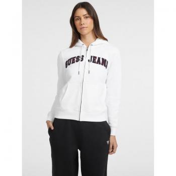 Guess Chenille Logo Fleece Zip Sweatshirt