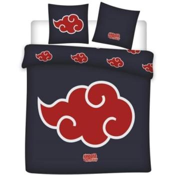 Couverture et Oreillers Naruto Symbole Akatsuki – Parure Double Polycoton
