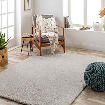 Teppich Hochflor Wohnzimmer Surya TRENTO, 31 mm Höhe, beige