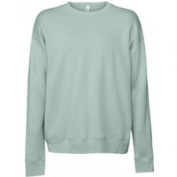 Drop‑Shoulder Fleece Tee – Dusty Blue (Unisex)