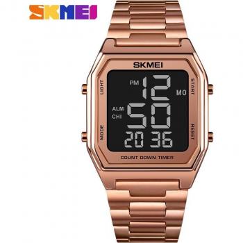 Reloj DualLED SKMEI Retro para Hombre: Pulsera Deportiva, Alarma, Resistente al Agua