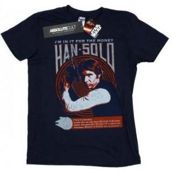Han Solo Rock Poster T-Shirt für Herren XXL navy