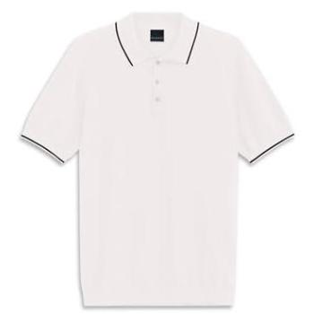Elegantes Strick-Polo in Ecru – Herren Kurzarm