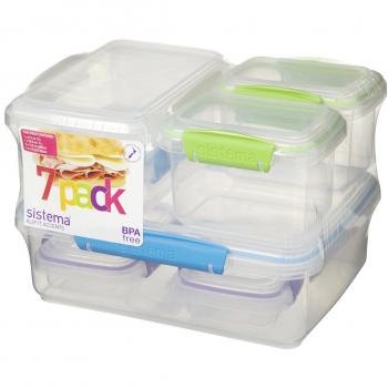 Assorted Colour KLIP‑IT Food Storage Pods – Pack of 7