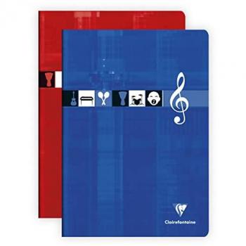 Bloc de notes musique et chant, format A4, 96 pages en papier piqué – Séyès