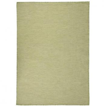 Tapis pour Balcon et Terrasse en Fibre Tressée 160x230 cm Vert