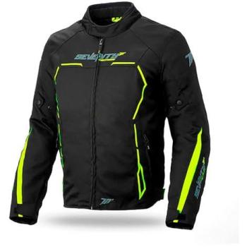 Seventy Degrees Giacca Sd-jr65 Racing Winter in Nero e Giallo Fluoro 2XL
